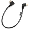 System-s Micro Usb 90° kairinis kampas į Usb 2.0 Type A 90° dešininio kampo kabelį, apie 27 cm