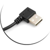 System-s Micro Usb 90° kairinis kampas į Usb 2.0 Type A 90° dešininio kampo kabelį, apie 27 cm