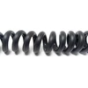 System-s Mini Usb spiralinis duomenų ir įkrovimo kabelis su 90 laipsnių kampu prijungta jungtimi, kampinis, 50 cm - 90 cm ištempiamas