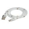 System-s savaime susitraukiantis Usb 3.1 kabelis 1m Type C Male į 2.0 Type A Male, baltas