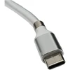 System-s savaime susitraukiantis Usb 3.1 kabelis 1m Type C Male į 2.0 Type A Male, baltas