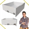 Szuflada Sevroll V-box 3d Slim 250mm, balta, 178mm aukštis, švelnus uždarymas