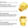 Ventiliatorius Tailonz pneumatic 5vnt. žalvarinis vamzdžių jungties reduktorius 1/2 colio išorinis vamzdis x 1/2 colio vidinis vamzdis