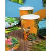 Talking Tables Tropical popieriniai puodeliai 330 ml, tropiniai puodeliai, 8 vnt.