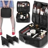Talpi didelė kelioninė kosmetinė-organaizeris kosmetikai su skyreliais