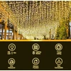 Targetone led šiltos baltos spalvos dekoratyvinės lemputės, skirtos naudoti patalpose ir lauke, 352 led, 10 m, 8 režimų dekoratyvinės lemputės, ip44 varinės vielos lemputės vakarėliui, vestuvėms, sodui, kalėdiniam kambariui, terasos užuolaidai su kištuku