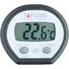 Taylor Pro skaitmeninis maisto termometras, tikslus daugiafunkcinis maisto termometro zondas pagrindinei temperatūrai nustatyti su aukštos temperatūros sąrašu, nerūdijantis plienas/juodas, 15 x 3 x 3,5 cm