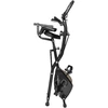 Techfit Sulankstomas treniruoklis dviratis su 8 pasipriešinimo lygiais ir 4kg smagračio mase - Lcd ekranas, pulso jutikliai, atlošas, vietą taupantis, treniruoklis dviratis su treniruočių juostomis namams, 120 kg apkrovos talpa
