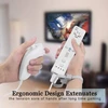 Techken Wii valdiklis su Nunchuck - nuotolinio valdymo pultas ir pakaitinis valdiklis, skirtas Wii (be Motion Plus) - juodas + baltas