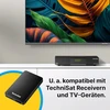 Technisat Streamstore 24-2.5 colių Usb 3.2 išorinis kietasis diskas su 1 Tb talpos ir Led ekranu (1000 Gb talpa, duomenų perdavimo sparta 5 Gb/s, Usb A tipo kabelis)