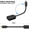 Techrum Micro Hdmi adapterio kabelis Micro Hdmi į Hdmi kabelį Micro Hdmi kištukas į įprastą Hdmi prailginimo kabelį paauksuotas 4k 3d 20 cm, skirtas Gopro, planšetiniam kompiuteriui, fotoaparatui, nešiojamam kompiuteriui, 2 vnt.