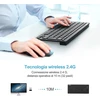 Tecknet belaidė kompiuterio klaviatūra, belaidė klaviatūra, skirta windows ir android smart tv, itin ilgas baterijos veikimo laikas, itališkas qwerty išdėstymas, tyli ir itin plona