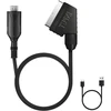 Televizorius Axfee scart į hdmi konverteris - viskas viename su scart įvesties kabeliu ir hdmi išvesties prievadu, hd 1080p vaizdo ir garso adapteris, skirtas hdtv stb vhs XBOX ps3 sky dvd blu-ray