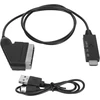 Televizorius Hd į scart kabelio konverterio adapteris palaiko pal ntsc hd multimedijos sąsają į scart kabelį, skirtą tv vhs vcr dvd
