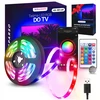 Televizorius Led juosta usb televizoriui rgb 4m led lemputės televizoriui apšvietimas nuotolinio valdymo pultas programėlė