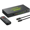 Televizorius Linkfor Spdif Toslink perjungiklis 3 įėjimai 1 išėjimas skaitmeninis optinis audio perjungiklis su Ir nuotolinio valdymo pulteliu palaiko Pcm2.0 Dts Dolby-ac3 skirtas Tv, Ps3, Ps4, Blu-ray grotuvui, kabelinei televizijai, Hdtv