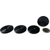 Televizorius Precisiongeek 4 x juodos spalvos anoduoto aliuminio garsiakalbių padėkliukai dideli ploni 40 mm skersmens, skirti Hifi grindinėms kolonėlėms, soundbar