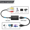 Televizorius Rca į Hdmi konverterio kabelis: Nizirioo Av į Hdmi vaizdo garso konverterio adapteris, 1080p Composite Cvbs Av į Hdmi konverteris, Pal/ntsc suderinamas su Psone/ps2/ps3/stb/XBOX/vhs/vcr/mėlynas-ray Dvd