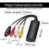 Televizorius Szjunxiao usb 2.0 garso ir vaizdo įrašymo įrenginys usb 2.0 garso ir vaizdo įrašymo įrenginio keitiklis iš analoginio į skaitmeninį su adapteriu, skirtas vhs/vcr/tv į dvd, skirtas windows11/10/8/7/mac