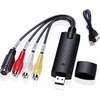 Televizorius Szjunxiao usb 2.0 garso ir vaizdo įrašymo įrenginys usb 2.0 garso ir vaizdo įrašymo įrenginio keitiklis iš analoginio į skaitmeninį su adapteriu, skirtas vhs/vcr/tv į dvd, skirtas windows11/10/8/7/mac