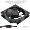 Thermalright Tl-s12r X3 cpu aušintuvas 120 mm atvirkštinis ventiliatorius korpuso aušintuvas su argb apšvietimu, cpu aušintuvas su 1500 aps./min greičiu, juodas pc pwm tylus kompiuterio ventiliatorius, ventiliatorių rinkinys