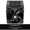 Thermalright Tr peerless assassin 120 digital juodas cpu aušintuvas su skaitmeniniu ekranu, skirtas kompiuteriams su 6 šilumos vamzdeliais, skirtas am4/am5, intel lga1700/1851/1150/1151/1200