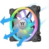 Thermaltake Swafan 12 Rgb ventiliatorius, Tt Premium 3 vnt. pakuotė, 120 mm keičiamos ventiliatoriaus mentės, juodas