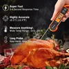 Thermopro Tp19h mėsos termometras grilio termometras skaitmeninis termometras kepimo termometras su ilgu zondu ir lcd ekranu virtuvės termometras kepsniams, maistui, arbatai, bbq, kepimui, cukrui