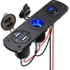 Thlevel automobilinis usb įkroviklio lizdas 5 V 4.2a greitas įkrovimas su led indikatoriumi, atsparus vandeniui ir dulkėms, skirtas 12 V ~ 24 V valtims, motociklams, visureigiams, autobusams, sunkvežimiams, nameliams ant ratų, jūrų transporto priemonėms,