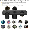 Thlevel automobilinis usb įkroviklio lizdas 5 V 4.2a greitas įkrovimas su led indikatoriumi, atsparus vandeniui ir dulkėms, skirtas 12 V ~ 24 V valtims, motociklams, visureigiams, autobusams, sunkvežimiams, nameliams ant ratų, jūrų transporto priemonėms,