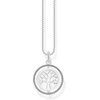 Thomas Sabo Ke2148-643-14-l45v moteriškas kaklo papuošalas su gyvybės medžio pakabuku iš 925 sidabro su kubiniu cirkoniu, ilgis: 40 cm-45 cm, sidabrinis, be brangakmenių