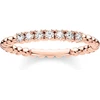 Thomas Sabo žiedas su baltais akmenimis, padengtas rožiniu auksu, sidabras Tr2323-416-14-54, sidabras, kubinis cirkonis