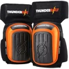 Thunderbolt® profesionalūs kelių apsaugos, patogūs geliniai kelių įtvarai darbui, statyboms, grindų klojimui, sodininkystei su tvirtais neslystančiais dirželiais, oranžiniai