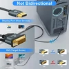 Thzzhnno Displayport į Dvi kabelis, 5 m, Dp į Dvi-d paauksuotas, pintas nailoninis adapteris iš tėčio į tėtį, suderinamas su kompiuteriu, stacionariu kompiuteriu, nešiojamuoju kompiuteriu, Pc, monitoriumi, projektoriumi