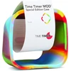 Time timer nuimamas dangtelis, specialaus leidimo, suderinamas su mod visual laikmačiu, skirtas mokymuisi klasėje, biuro laikrodis, mokymosi namuose įrankis ir biuro susitikimams (tie dye) ttmc2-tydy-w 9 x 5 x 9 cm