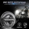 Tinmagi 5.75 colių led motociklo priekinis žibintas 6000 K 30 W, apvalus priekinis žibintas harley, airsoft, dyna, sportster ir visiems kitiems modeliams, juodas