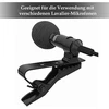 Tokaneit Mini Lavalier mikrofonai, metalinis mikrofono segtukas interviu, vaizdo konferencijoms, podcast'ams ir paskaitoms, 10 vnt. (juodas)