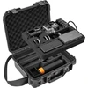 Tomat Action 5 Pro dėklas, neperšlampamas kietas dvisluoksnis nešiojimo krepšys, skirtas dji osmo action 5 pro/4/3 priedams, kieto korpuso kelioninis krepšys, apsauginis suderinamas su mic 2/multifunkcine įkrovimo rankena