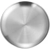 Tomotato nerūdijančio plieno lėkštė, 30 cm apvali metalinė vakarienės lėkštė, daugkartinio naudojimo desertinė lėkštė virtuvei, stovyklavimui, iškylai, galima plauti indaplovėje