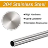 Top-vigor 4 vnt. 304 nerūdijančio plieno vamzdžių metalinis vamzdis 4 mm išorinis skersmuo 1 mm sienelės storis 250 mm ilgio besiūlis tiesus amatams baldams mašinoms