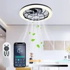 Topbos led lubų ventiliatorius su apšvietimu, lubų šviestuvas su ventiliatoriumi ir nuotolinio valdymo pulteliu, programėlė, 3 spalvų temperatūros, 6 greičių lubų ventiliatorius su šviesa [energijos klasė e]