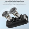 Kompiuterio kolonėlės Tozo Pa2 bluetooth garsiakalbis, nešiojamas garsiakalbis su dvigubais tvarkyklėmis, 25 valandų stereo garsas, gilus žemas dažnis, programėlės valdymas, vandeniui atsparus belaidis garsiakalbis namams, lauke ir kelionėms, juodas