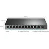 Tp-link Tl-sg1210mpe Gigabit 10 prievadų valdomas Poe komutatorius (8 Gigabit Poe+ prievadai, 1* Gigabit Sfp prievadas, 123 W, Ieee-802.3af/at, Plug and Play, Qos, Igmp, be ventiliatoriaus) juodas