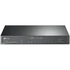 Tp-link Tl-sg1210mpe Gigabit 10 prievadų valdomas Poe komutatorius (8 Gigabit Poe+ prievadai, 1* Gigabit Sfp prievadas, 123 W, Ieee-802.3af/at, Plug and Play, Qos, Igmp, be ventiliatoriaus) juodas