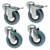 Transportavimo ratukas 4 vnt. stabdys Šerdis Varžtas M12 pasukamas 50 mm