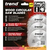 Trend Wood akumuliatorinio diskinio pjūklo diskai, 3 vnt., 165 mm skersmuo, 20 mm skylė, 24 ir 40 dantų, Hw, 1,5 mm pjovimo plotis, +15° kampas, Csb/165/3pk/c