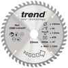 Trend Wood akumuliatorinis diskinis pjūklas, 140 mm skersmens, 20 mm skylė, 48t, 1,8 mm pjūvis, +5° kampas, Tct Fine Finish Csb/14048t