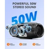 Kompiuterio kolonėlės Tronsmart Mirtune S100 bluetooth garsiakalbis, ipx7 atsparus vandeniui, 5.3 bluetooth, 20 valandų baterijos veikimo laikas, garsiakalbis vakarėliams lauke, tinkamas paplūdimiui, laukui ir kitoms scenoms (juodas)