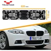 Trustcar berėmio numerio laikiklis, 2 vnt., universalus numerio laikiklis automobiliui, leidžiamas numerio ženklas, įskaitant montavimo priedus, 520 mm x 110 mm, juodas