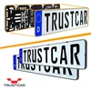 Trustcar berėmio numerio laikiklis, 2 vnt., universalus numerio laikiklis automobiliui, leidžiamas numerio ženklas, įskaitant montavimo priedus, 520 mm x 110 mm, juodas